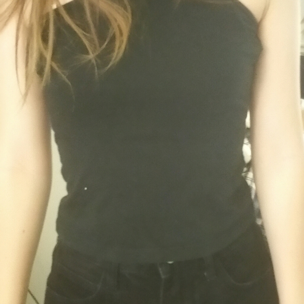 Black tank top